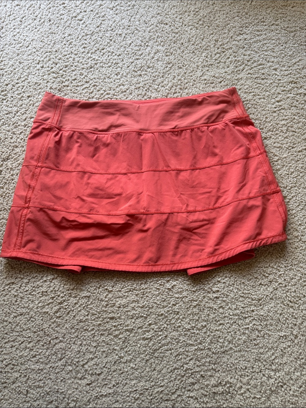 lululemon athletica Pace Rival Long Skirt Coral Orange
